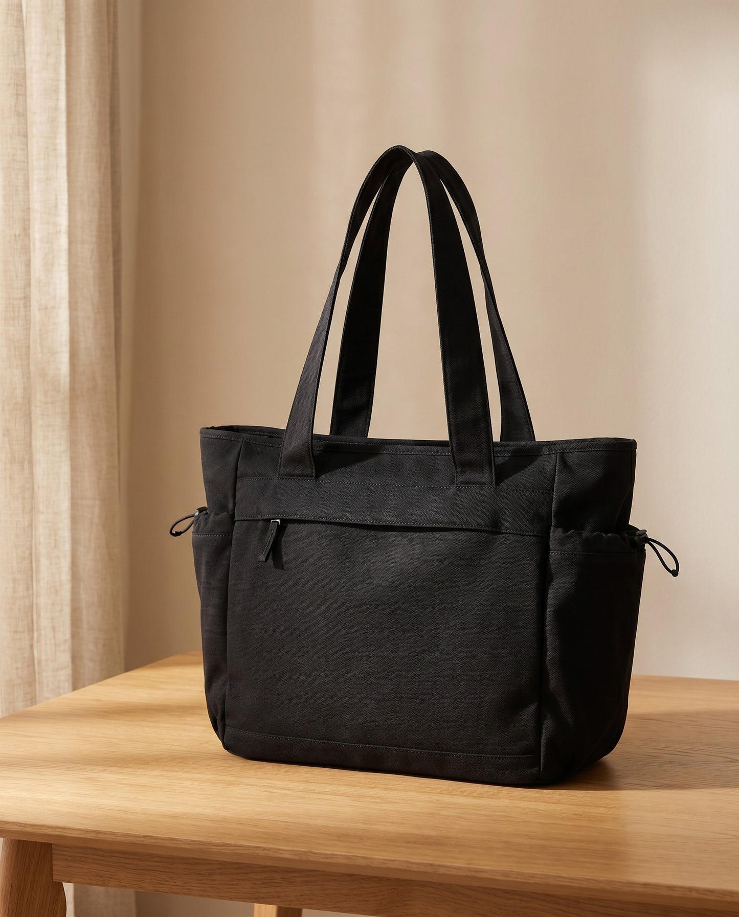 Quadra Studio Oversized Tote in Black