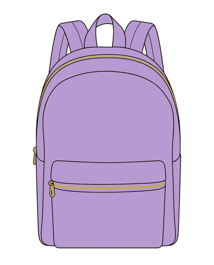 The Mini Scoop Backpack in Blueberry Swirl