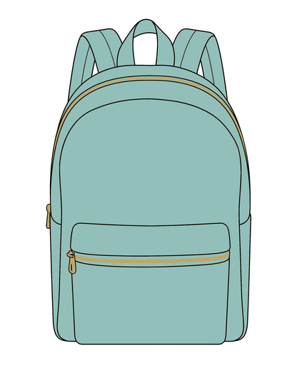 The Mini Scoop Backpack in Mint Choc Chip