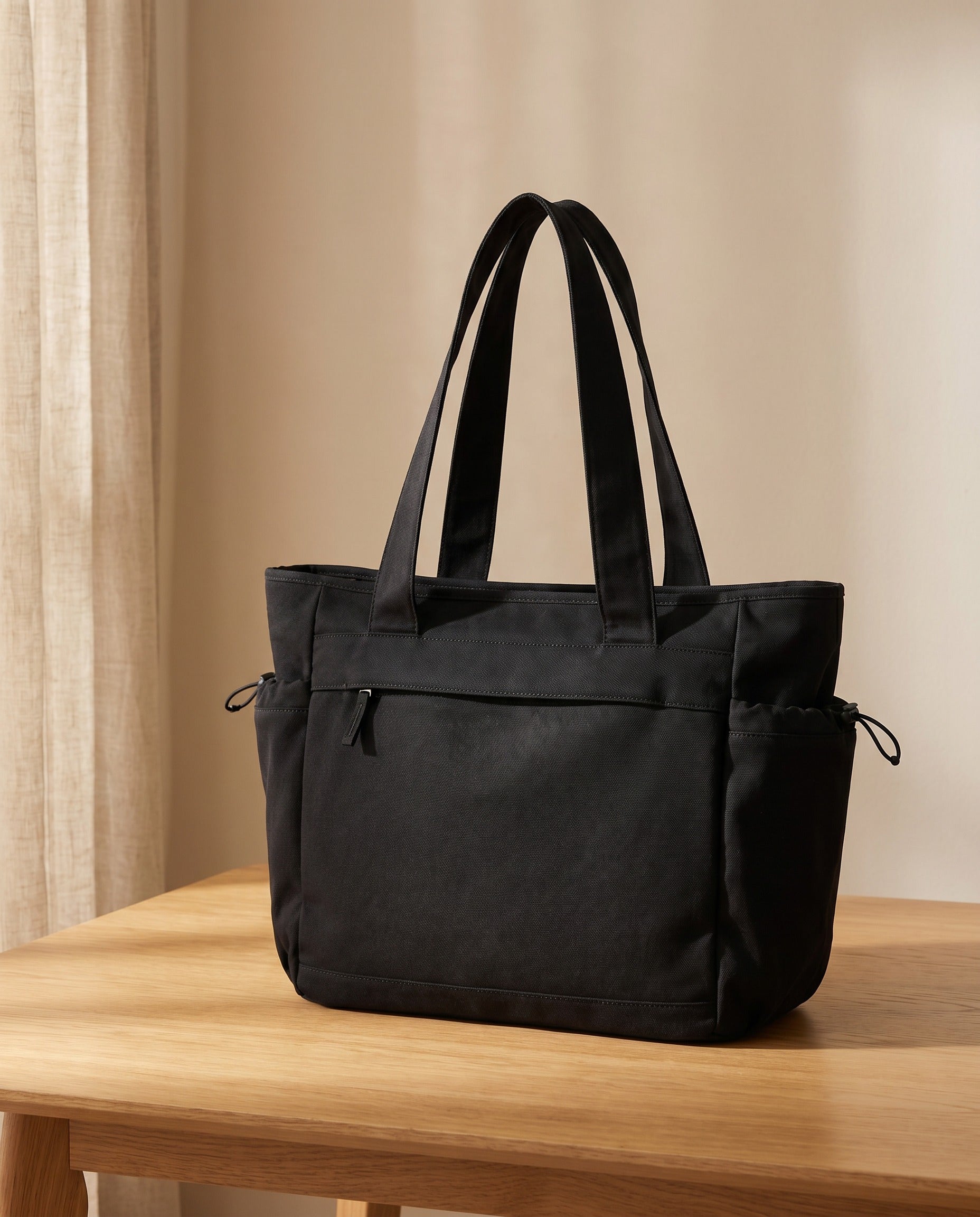 Quadra Studio Oversized Tote in Black